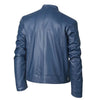 Mens High-quality Locomotive Leather Jacket Fashion Stand-up Collar Punk Leather Jacket Men