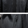 Minglu Faux Leather Stand Collar Men's Jackets Luxury Long Sleeve Solid Color Casual Male Coats Spring Autumn Man Overcoat 4XL