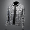 Minglu Spring Autumn Men's Jackets Luxury Plaid Allover Printed Single Breasted Male Coats Casual Man Overcoat Plus Size 5XL