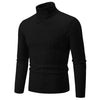 High Neck Solid Color Pullover Knitted