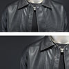 Minglu Turn Down Collar Spring Autumn Men's Jackets Luxury Solid Color Zipper Biker Male Coats Fashion Faux Leather Man Overcoat