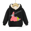 SpongeBob SquarePants Pullover Hoodie Patrick Star Hooded Sweatshirt Heavyweight Fleece Casual Long Sleeve Shirts Birthday Gift