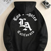 Men's new fashion hoodie, casual daily drawstring hooded sweatshirt, monogrammed, front kangaroo pocket, men's jacket