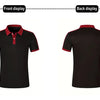 Summer Men's short sleeved polo shirt business Office Splicing together T-shirt men's casual top European and American plus size