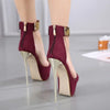 Fashion Design Metal Ankle Cover Strap Women Sexy 16CM Sandals Platform High Heels Party Club Stripper Pole Dance Shoes