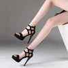 Sandal Small Heel Shoe Kitten Stiletto High Heels for Women Platform Stripper Black Sandals Elegant Woman Heeled Shoes Sexy