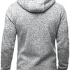 Men's Hoodie with Side Zipper Pockets Thin Wool Solid Color Tracksuit Casual Everyday Outdoor Hooded Tracksuit Long Sleeves