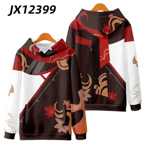 Hot Game Genshin Impact Kaedehara Kazuha Cosplay Costume 3D Print Zip Up Women/Men Hoodie Sweatshirt Casual Tracksuit Outerwear