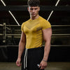 new Fitness Gym T Shirt Men Quick Dry Running Compression Sport Shirt Male Workout Sport Short Sleeve Summer T-shirt