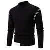 New Men's Knitted Sweater Solid Color Coats Winter Warm Knitted Streetwear Casual Mens Mock Neck Turtleneck Sweater Men