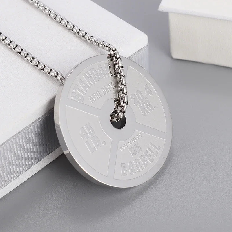 Hip Hop Military Style Stainless Steel Dog Tag Pendant Necklace for Men Women Gold Plated Personalized Id Card Name Jewelry