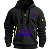 2025 new Men's winter hoodie Hoodie zipper Multi-pocket pullover men's sports Casual coat top