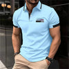 Fashion Men's Polo Shirt Summer Simple Versatile Street Clothing Business Loose Leisure Breathable Lapel Short sleeve Men's Top