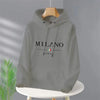 Luxury Brand Milan Fashion Hoodies Long Sleeve Pullover Hooded Sweatshirts Unisex Print Hoodies Casual Streetwear Men's Clothing