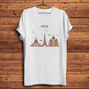 Europe city London Moscow Berlin Paris roma barcelona landmark Funny T Shirt Men Women Casual Tee Homme Unisex Tshirt No-sticker