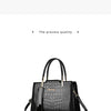 The texture of high-grade fashion crocodile print women's handbag, simple temperament all shoulder crossbody bag