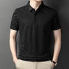 Jacquard POLO Shirt Fashion Casual Wrinkle Resistant Comfortable Top