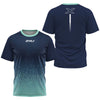 Fashion Men's T Shirt Summer Outdoor Run Fitness Breathable Short Sleeve Letter Badminton Tennis Training Dress Loose O-Neck Top