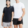 Quick Dry Running T-shirts Men Sports shirt Gym Clothing Fitness Training Sportswear Black Jogging Tshirt