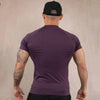 Summer Men's Fitness Training Short Sleeve Solid Color Shirt Gym Round Neck Bodybuilding Tight Cotton Quick Drying T-shirt