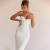 WannaThis Corsets Tube Sleeveless Midi Dress Prom New In Backless Bodycon Sexy Elegant Cheap Street Evening Formal Dresses 2023