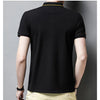 Summer New Men's Embroidered Polo Collar 100% Cotton Short Sleeved Polo Shirt Fashion Solid Color Casual Top T-shirt M-4xl