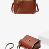 Genuine Leather Women luxury bag high quality Simple vintage Fashion Postman handbags ladies shoulder green small bag