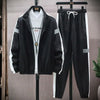 Spring and Autumn Fashion Trend Windproof Jacket Set Men's Casual Relaxed Comfortable Large Size High Quality Two-Piece Set