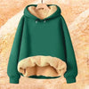 Autumn and Winter New Hooded Lamb Fleece Hoodie Solid Color with Thick Fleece for Men and Women, Warm and Casual Versatile