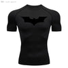 Compression Shirt Men Short Running T Shirt Gym Sports Top Quick Dry Breathable Black Fitness Sportswear Bodybuilding Clothing