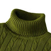 High Neck Solid Color Pullover Knitted