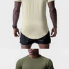 Mens Quick Dry T-shirt Summer Running Sport Breathable Short Tee Casual Shirt Male Gym Fitness Bodybuilding Workout Clothing