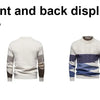 Men's Autumn and Winter New Trend Fashion Sweater Knitted Bottom Shirt Tops