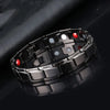 New Casual Style Men Magnetic Bracelet Simple Black Stainless Steel Bracelets For Arthritis Health Care Jewelry Gifts