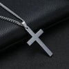 Wu's 2022 New Fashion Cross Pendant Necklace Ladies Mens Stainless Steel Chain Charm Necklace Cool Boys Girls Jewelry Gift