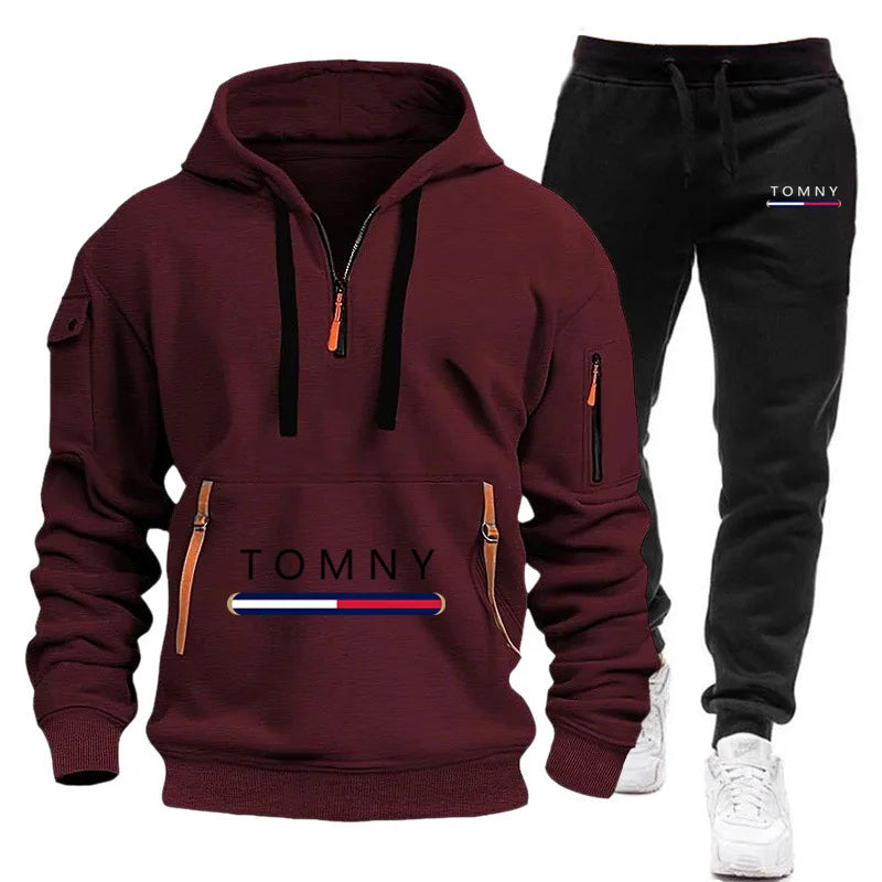 Brand clothing Autumn and Winter Suit Men's Fashion Hoodie Brand Pants Casual Jogging Suit Sports Wear Sweatshirt Set Hoodie2025