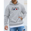 Paris Print Hoodies Men's Women's Fleece Casual Sweatshirts Harajuku Loose Long Sleeve Pullover Hip Hop Streetwear Gothic Hoodie