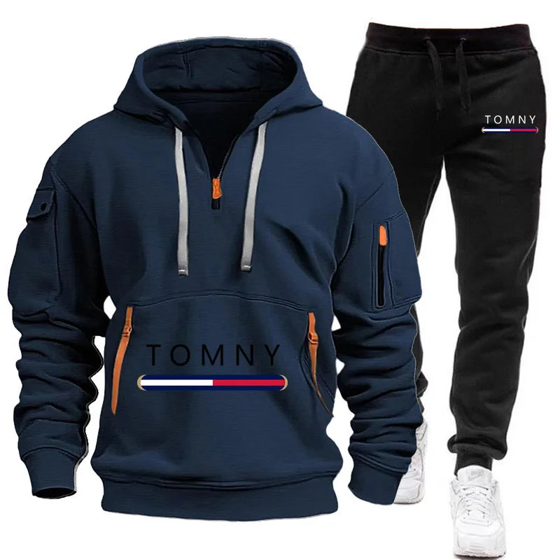 Brand clothing Autumn and Winter Suit Men's Fashion Hoodie Brand Pants Casual Jogging Suit Sports Wear Sweatshirt Set Hoodie2025