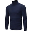 High Neck Slim FitElastic Long Sleeve Pullover Thermal Tops