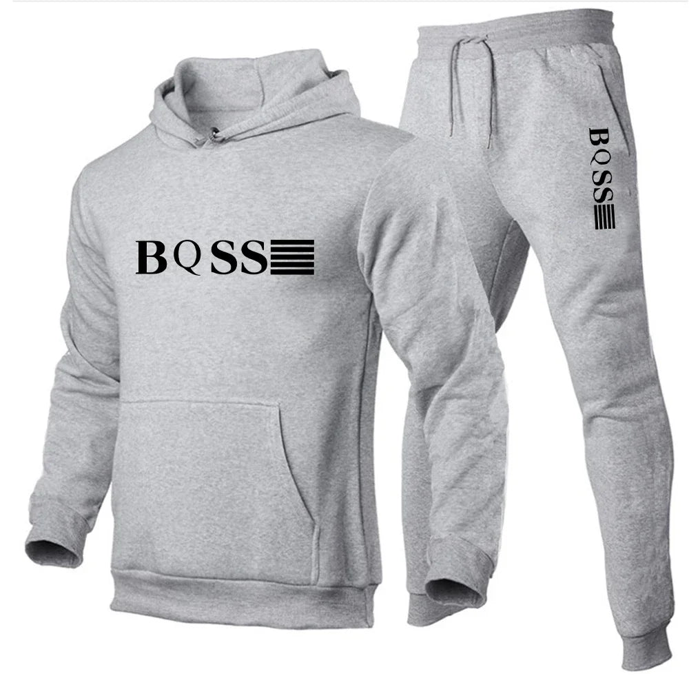 Men's Sports Suits Fashion Tracksuit Women Hoodies + Pants Two Pieces Sets Running Casual Sweatshirts Sweatpants Men's Clothing