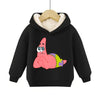 SpongeBob SquarePants Pullover Hoodie Patrick Star Hooded Sweatshirt Heavyweight Fleece Casual Long Sleeve Shirts Birthday Gift