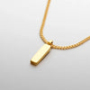 Men's stainless steel jewelry golden pendant Cuban chain necklace waterproof and non fading quality jewelry sold directly