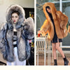 Hot selling Fashion Winter New Real Fox Fur Coat Women Hooded Natural Silver Red Fox Fur Jacket Female Thick Warm Outerwear