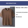 100% pure cotton summer high-end brand men's short sleeve round neck fashionable style half sleeved top breathable T-shirt