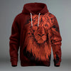 Funny 3D Lion Printed Hoodies For Men Fashion Loose Sweatshirts Street Trend Harajuku Men's Clothes Autumn New Pullover