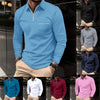 Men's Fashion POLO Shirt Autumn Long Sleeve Lapel Zipper Pocket Business Casual Shirt Golf T-shirt Pullover Street Wear XS-XL