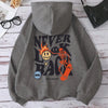 Never Look Back Creative Smile Skull Hoodies Men Women Warm Comfortable Sweatshirt Loose Hip Hop Street Clothes Loose Hoody