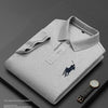 Embroidered Men's Pure Cotton Popsicle Cotton Short Sleeved Polo Shirt Summer New Business Casual Breathable Men's Top 4xl