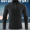 Karentea Running Long Sleeve T-shirt Reflective Men Sportswear Breathable Black Coat Gym Jogging Male Fitness Spring Clothing