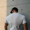 Man Tee Shirts Slim Fit T Shirt for Men Plain Top Skinny Muscles V Neck No Logo Gym Summer Wholesale Casual Streetwear Harajuku